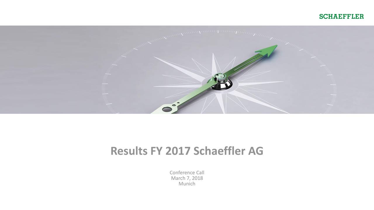 Results FY 2017 Schaeffler AG