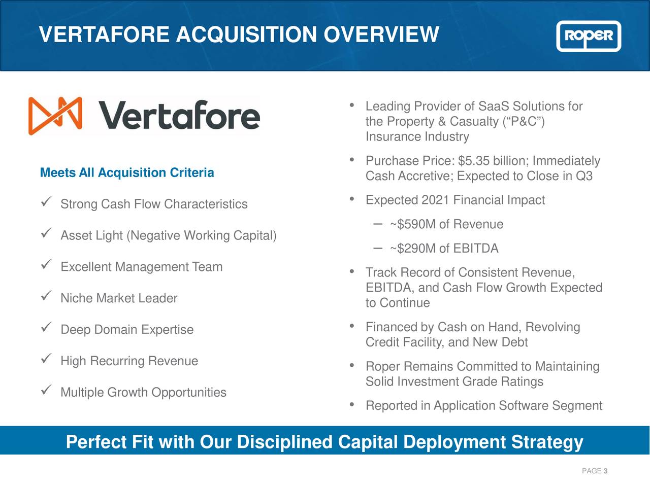 Vertafore Merger and Acquisition Slides (NYSEROP) Seeking Alpha
