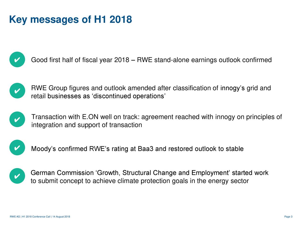 Rwe Ag Adr 18 Q2 Results Earnings Call Slides Otcmkts Rweoy Seeking Alpha