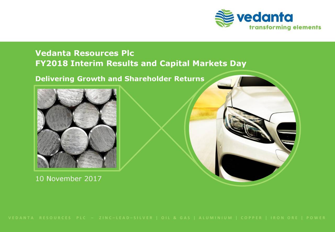 investor presentation vedanta