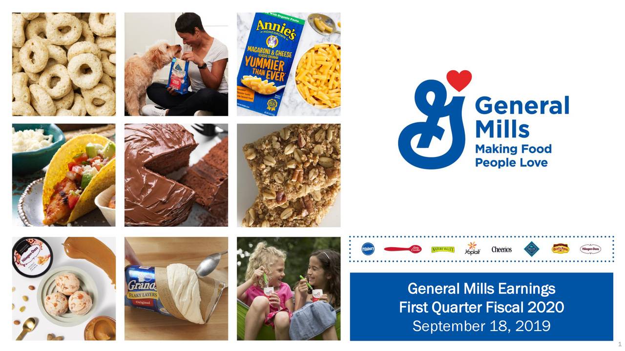 General Mills, Inc. 2020 Q1 Results Earnings Call Slides (NYSEGIS