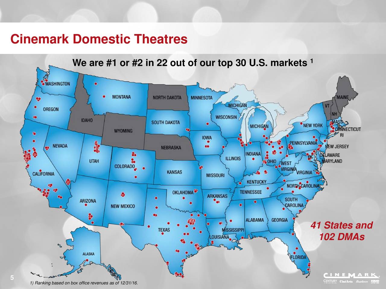 Cinemark Holdings, Inc 2017 Q1 Results Earnings Call Slides (NYSE