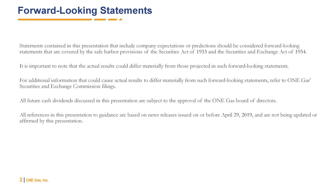ONE Gas (OGS) Presents At AGA Financial Forum 2019 Slideshow (NYSE