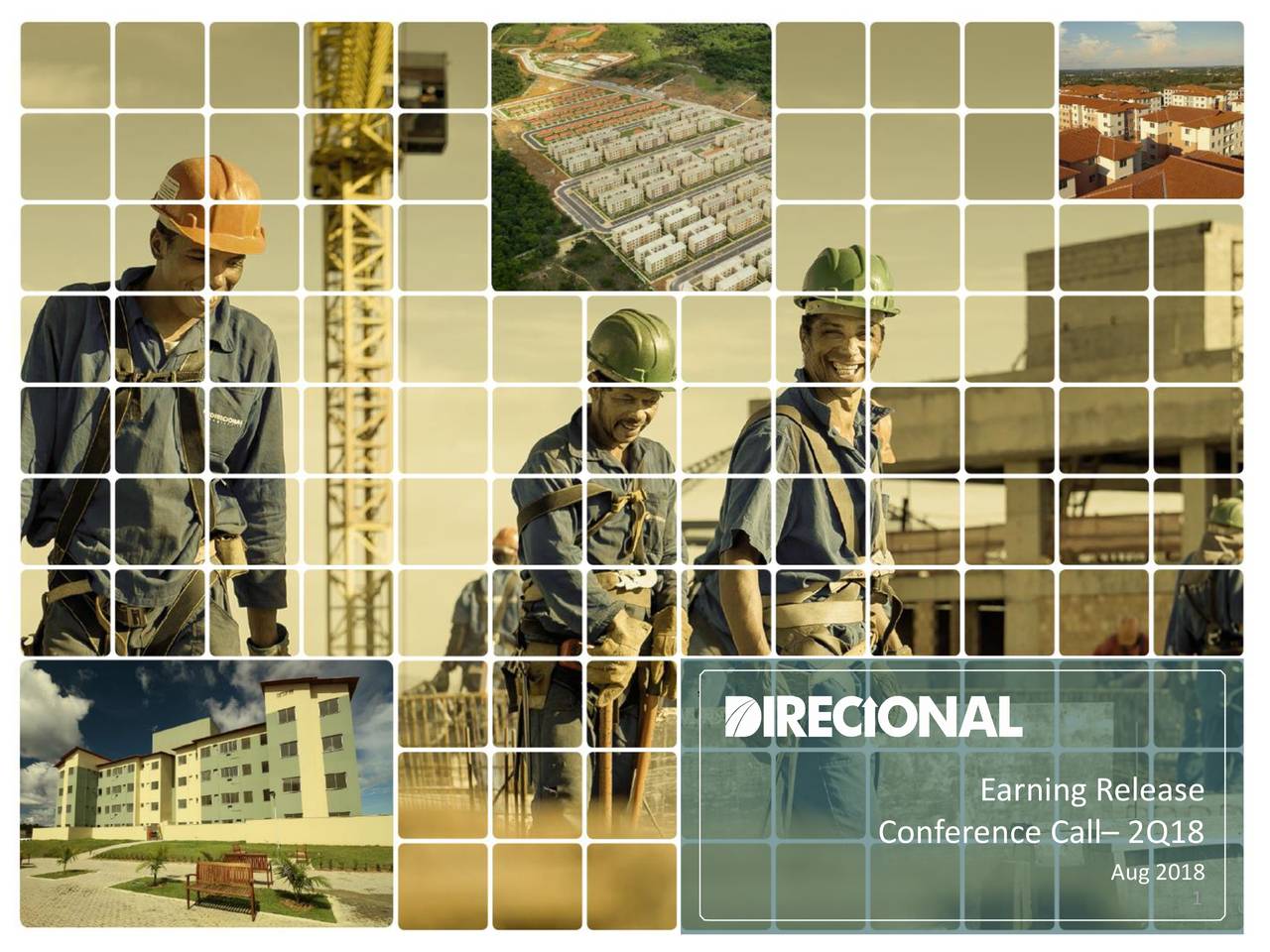 Direcional Engenharia SA 2018 Q2 Results Earnings Call Slides