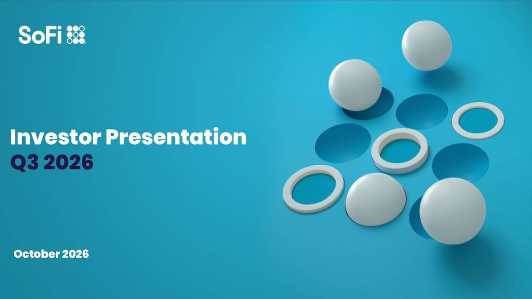 SoFi Technologies, Inc. 2026 Q3 - Results - Earnings Call Presentation ...