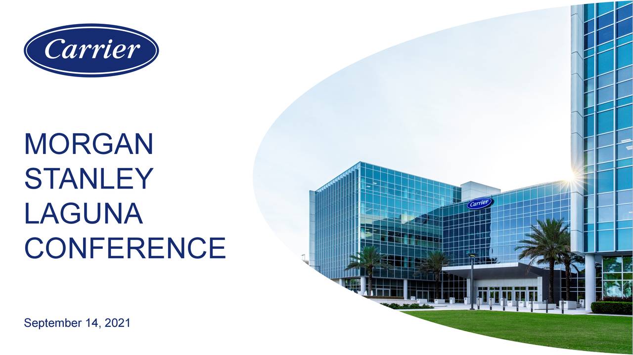 Carrier Global (CARR) Presents At 2021 Stanley Virtual Laguna