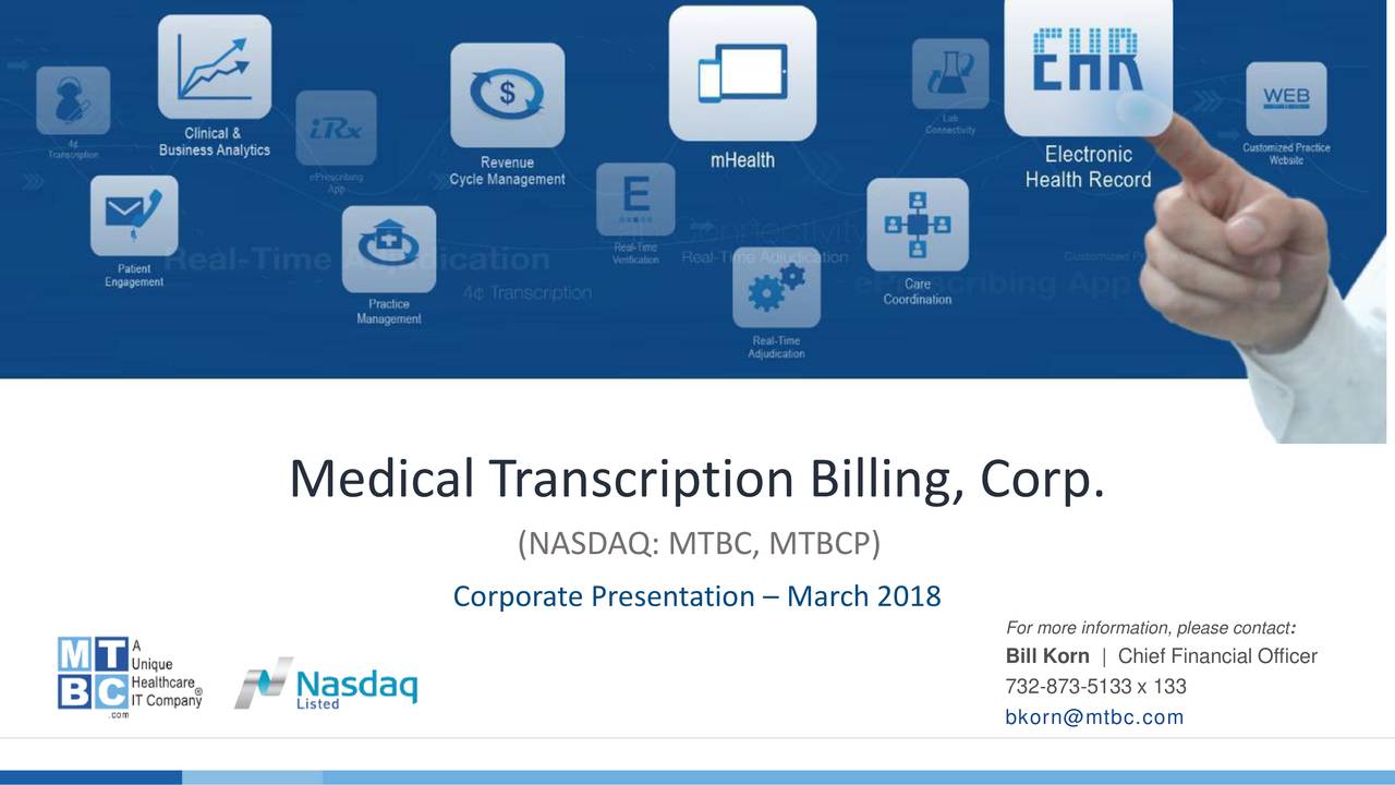 Medical Transcription Billing 2017 Q4 Results Earnings Call Slides