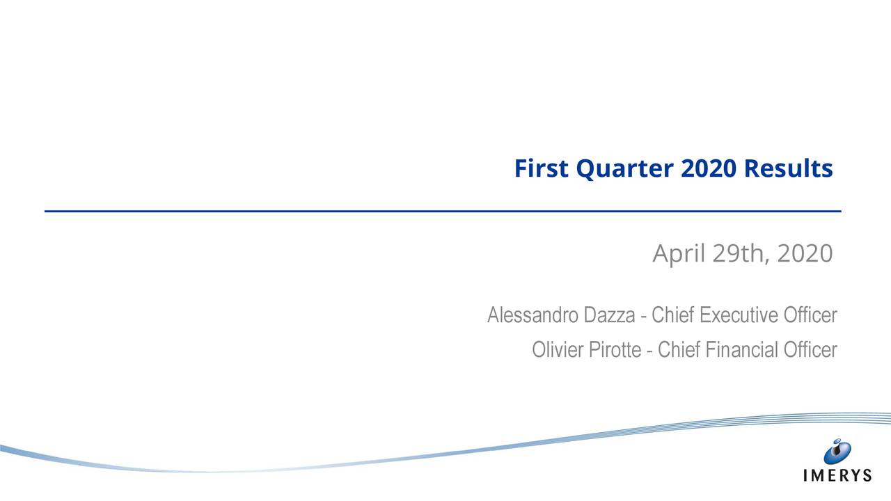 First Quarter 2020 Results