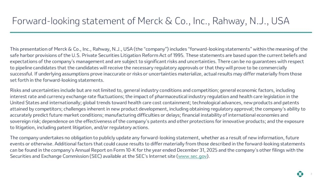 Merck & Co., Inc. (MRK) Shareholder/Analyst Call - Slideshow (NYSE:MRK ...