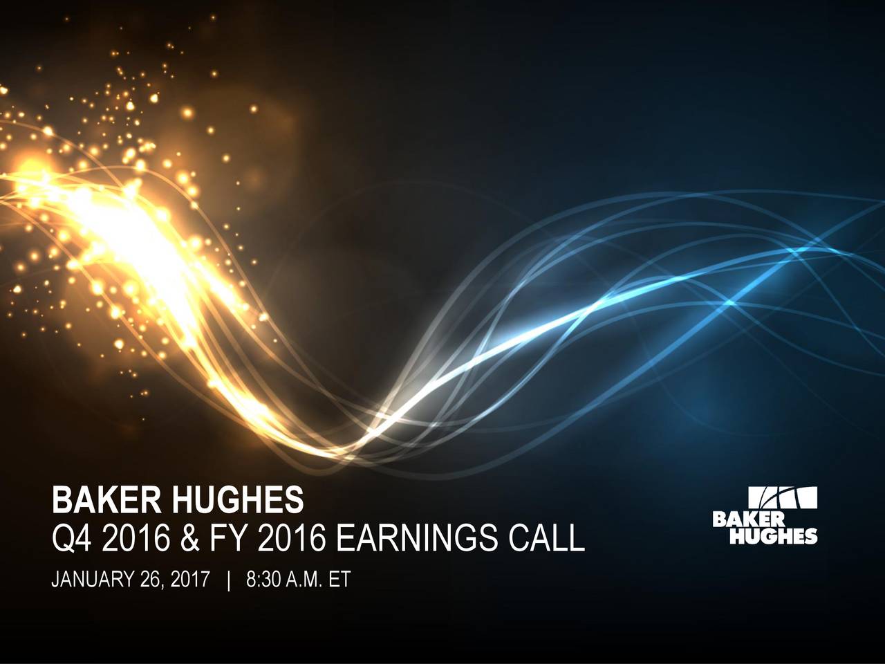 Baker Hughes Inc. 2016 Q4 Results Earnings Call Slides (NASDAQBKR