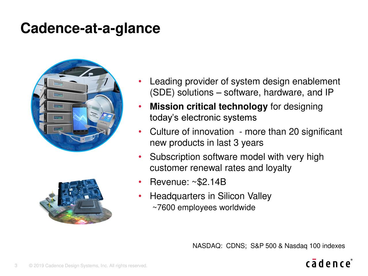 Cadence Design Systems, Inc. 2019 Q2 Results Earnings Call Slides