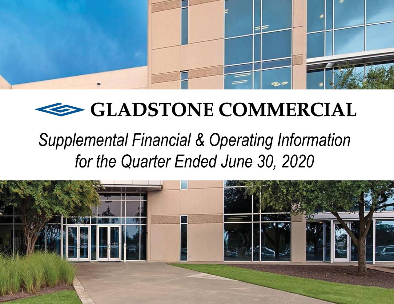 Gladstone Commercial Corporation 2020 Q2 - Results - Earnings Call Presentation