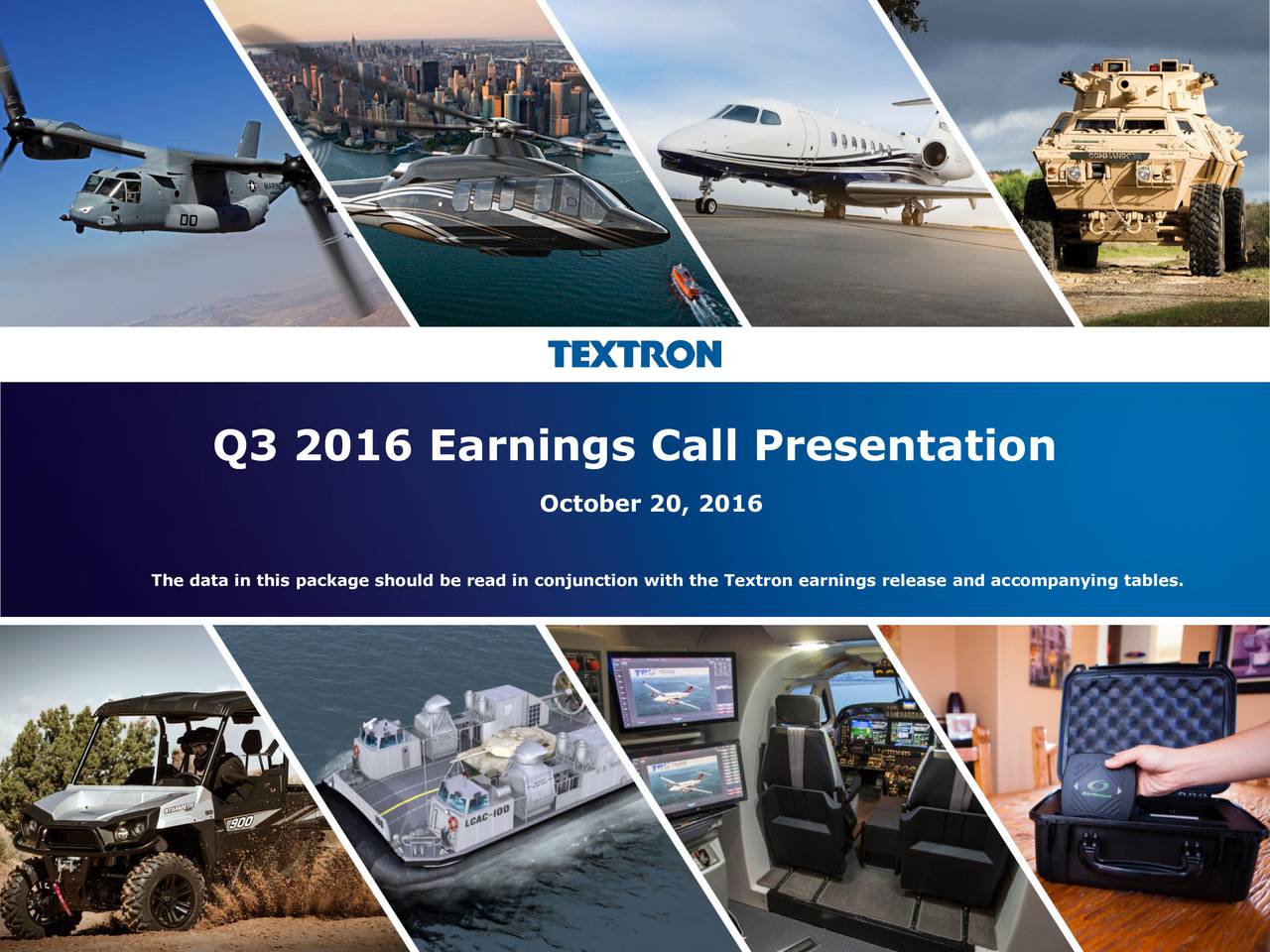 Textron Inc 2016 Q3 - Results - Earnings Call Slides (NYSE:TXT ...