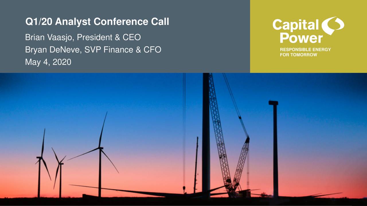 Q1/20 Analyst Conference Call