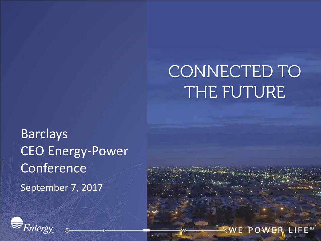 Entergy (ETR) Presents At Barclays CEO EnergyPower Conference