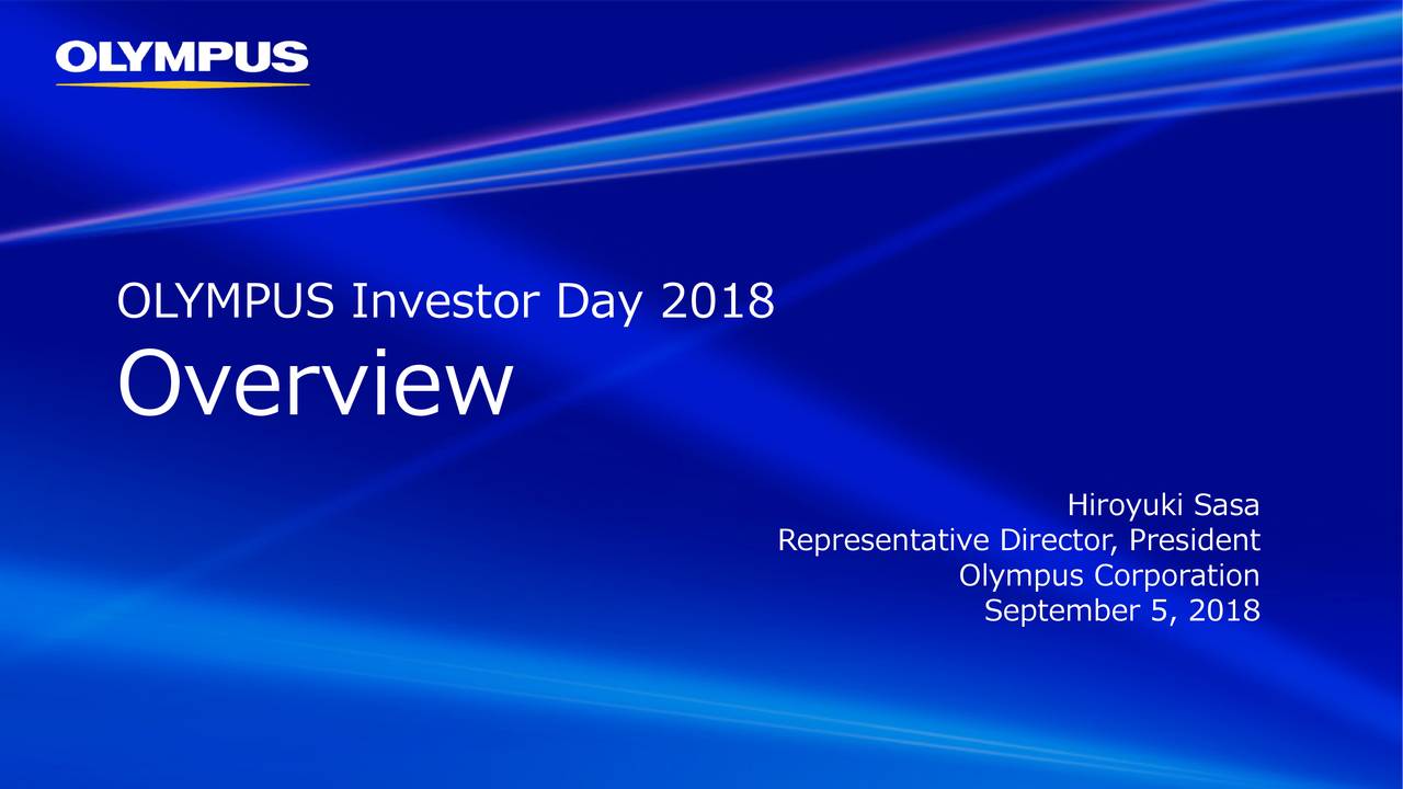 OLYMPUS Investor Day 2018