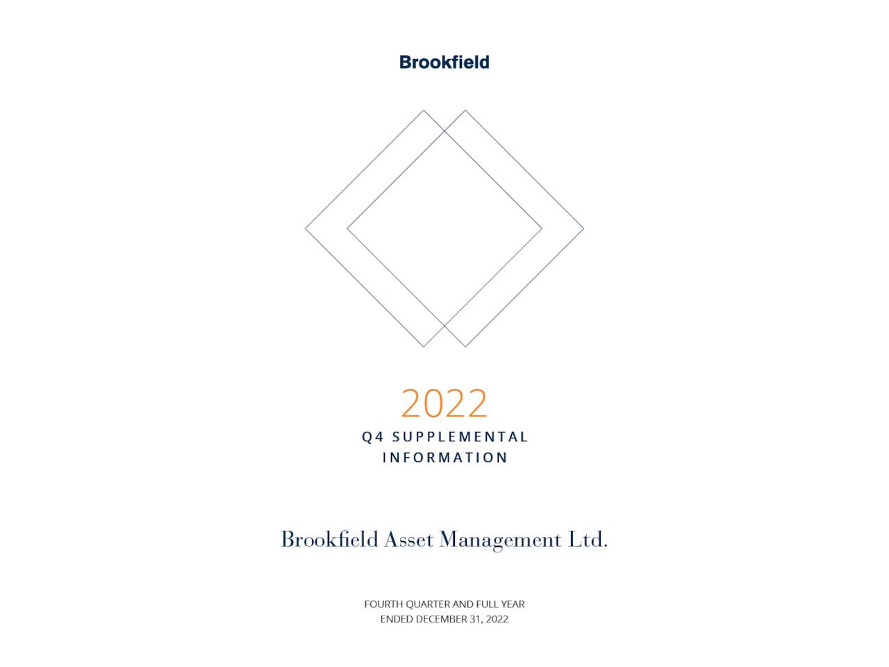 brookfield investor presentation 2022