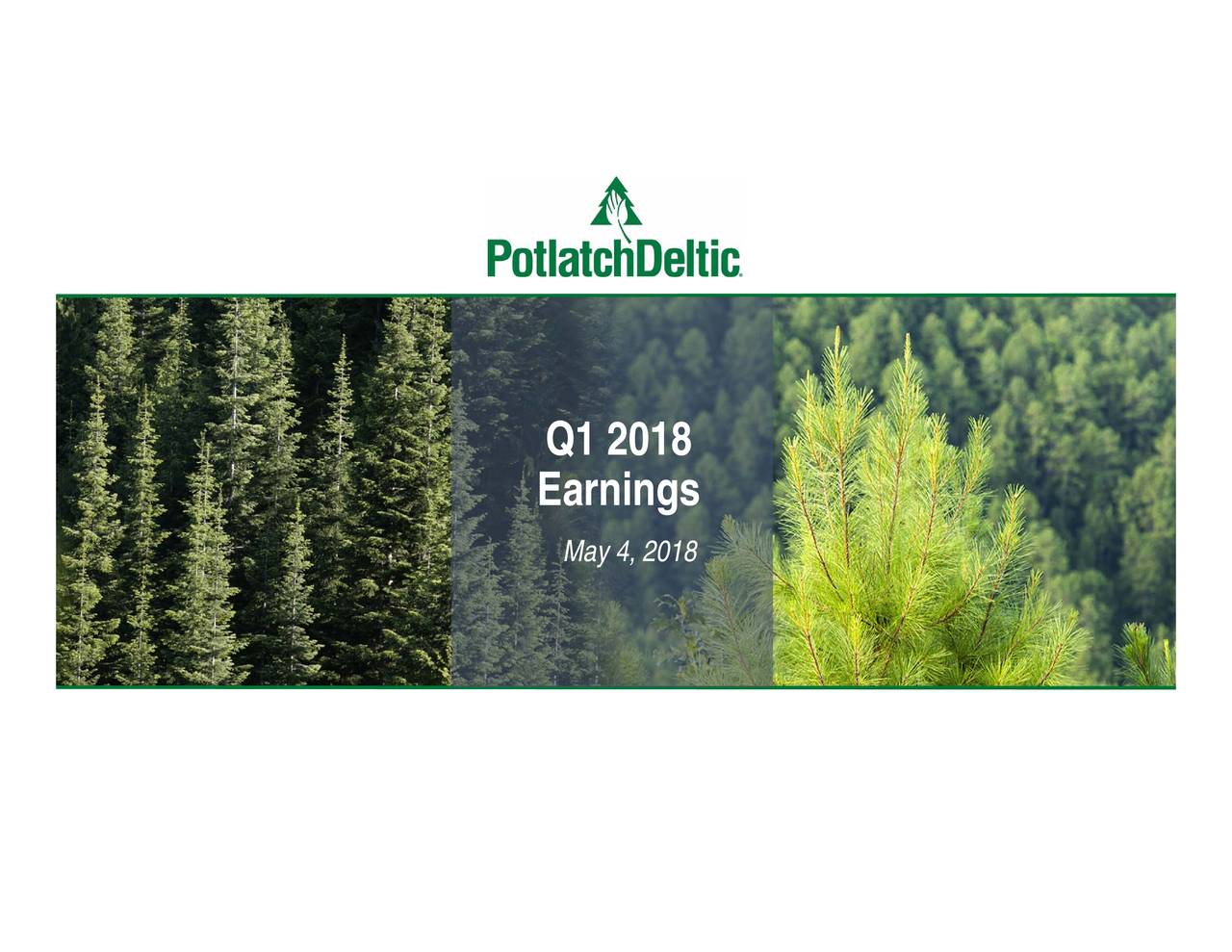Potlatch Corporation (Holding Company) 2018 Q1 Results Earnings