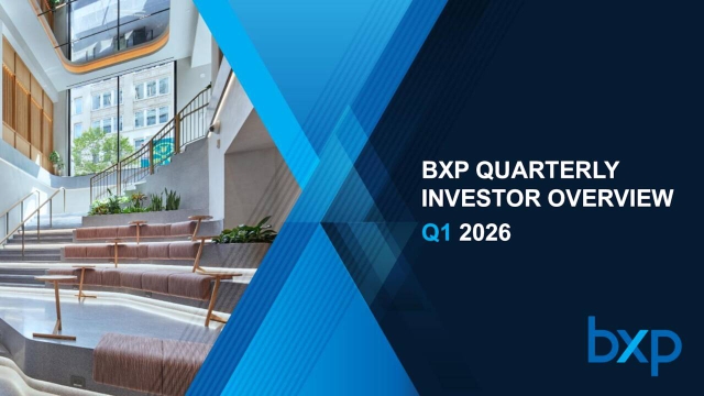 BXP, Inc. 2026 Q1 - Results - Earnings Call Presentation (NYSE:BXP ...