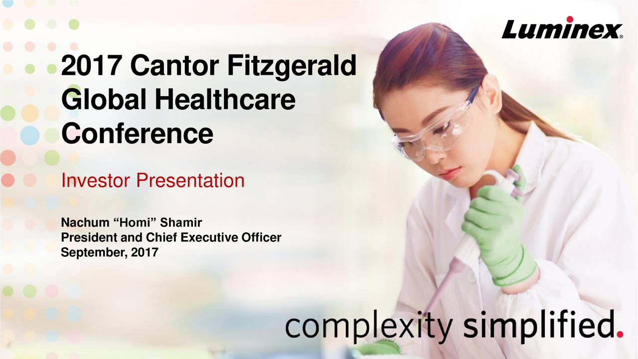 Luminex (LMNX) Presents At Cantor Fitzgerald Global Healthcare