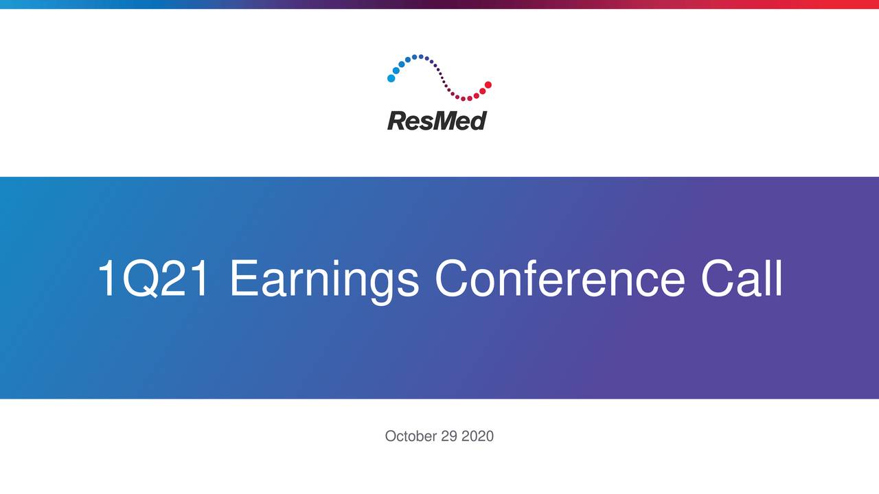 ResMed Inc. 2021 Q1 - Results - Earnings Call Presentation (NYSE:RMD ...