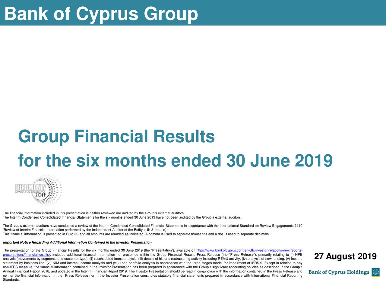 bank of cyprus results presentation