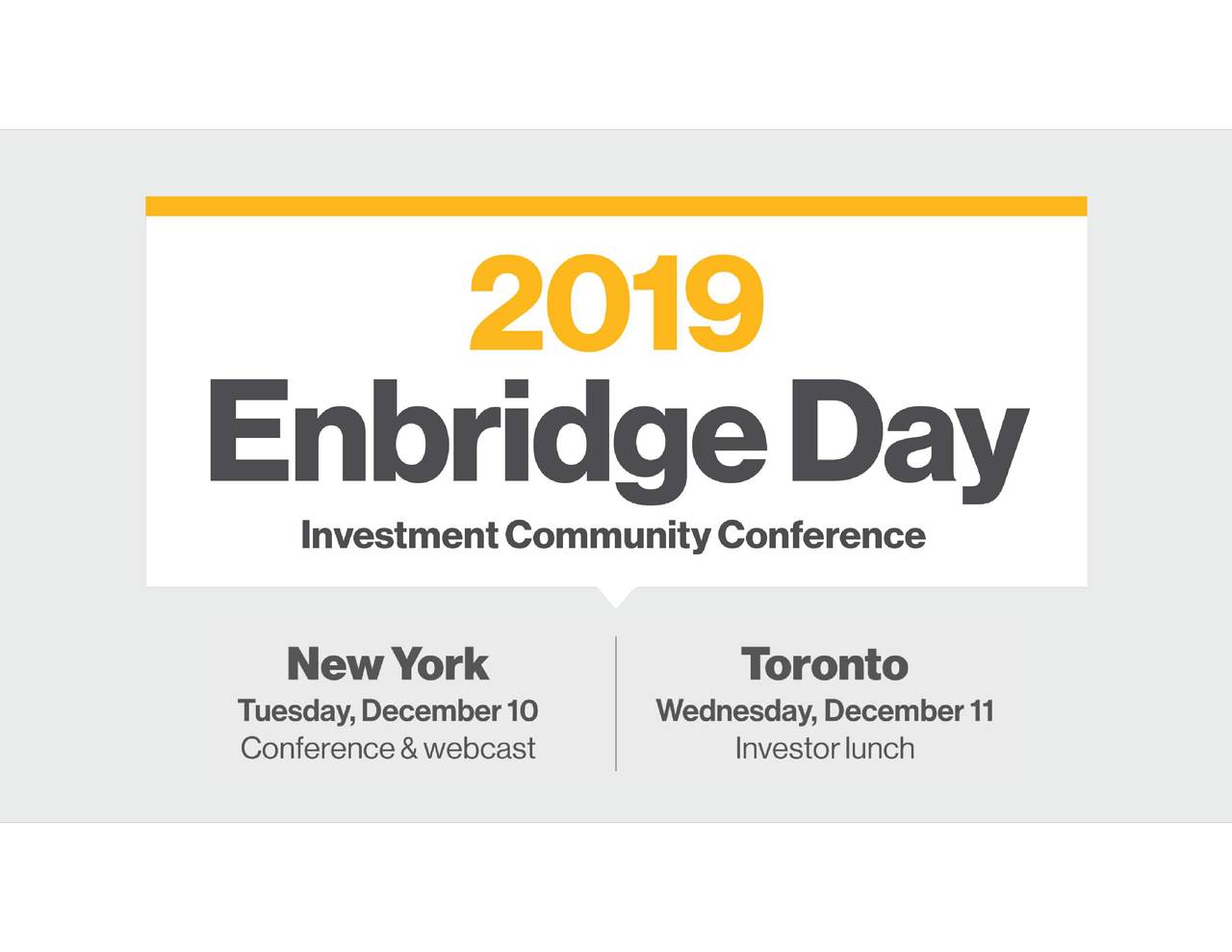 Enbridge Inc. 2019 Q3 - Results - Earnings Call Presentation (NYSE:ENB ...