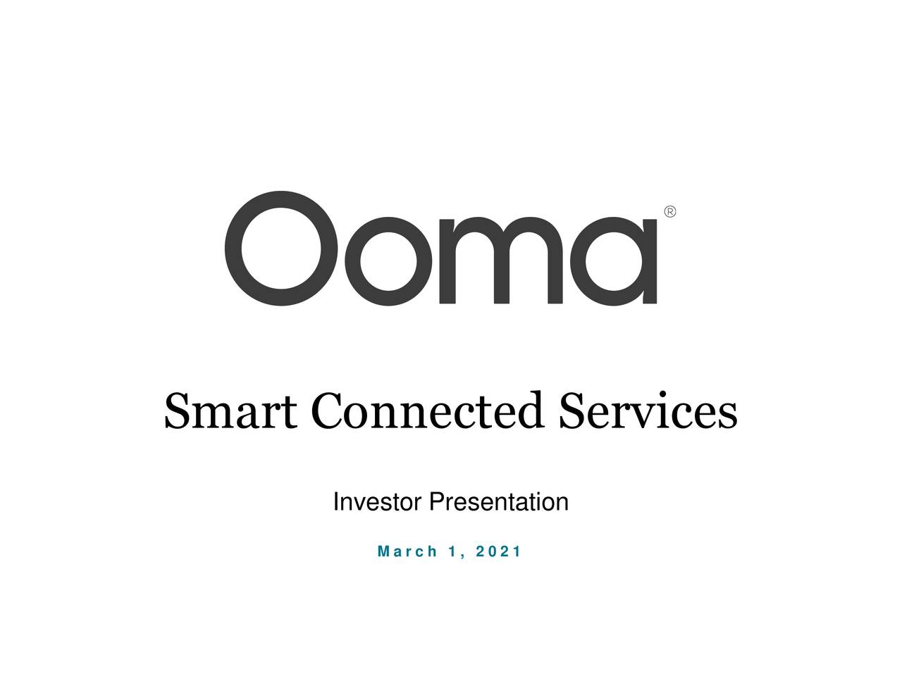 Smart Connected Services