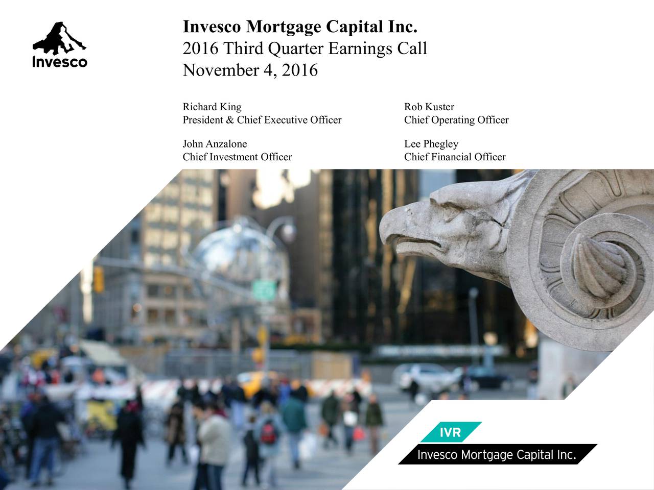 Invesco Mortgage Capital Inc. 2016 Q3 - Results - Earnings Call Slides ...