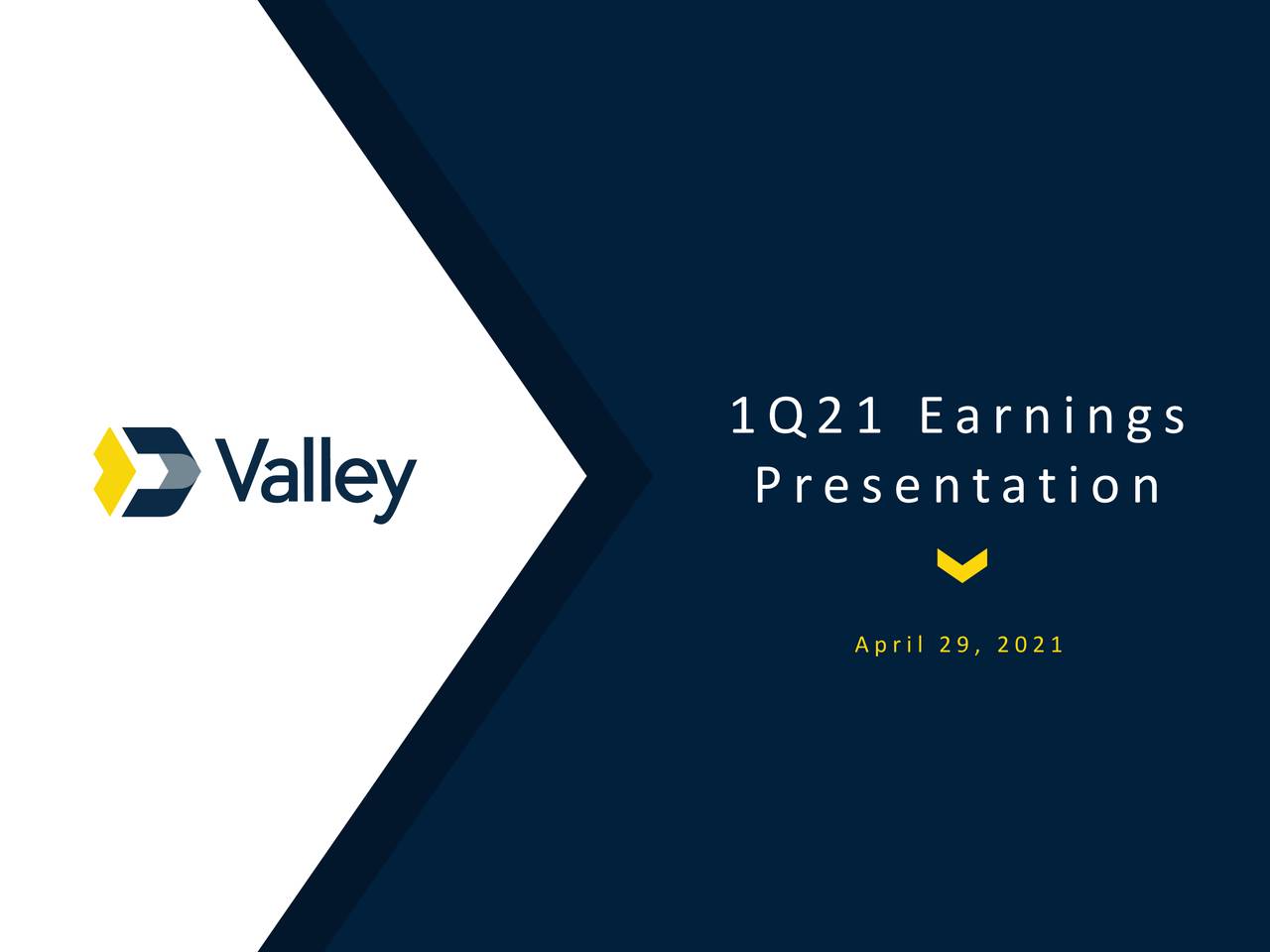 Valley National Bancorp 2021 Q1 - Results - Earnings Call Presentation ...