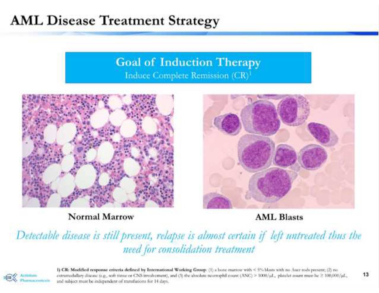 Actinium Pharmaceuticals (ATNM) Updates On Actimab-A MRD (Clinical ...