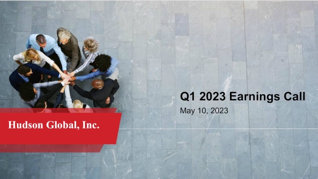 Hudson Global, Inc. 2023 Q1 - Results - Earnings Call Presentation ...