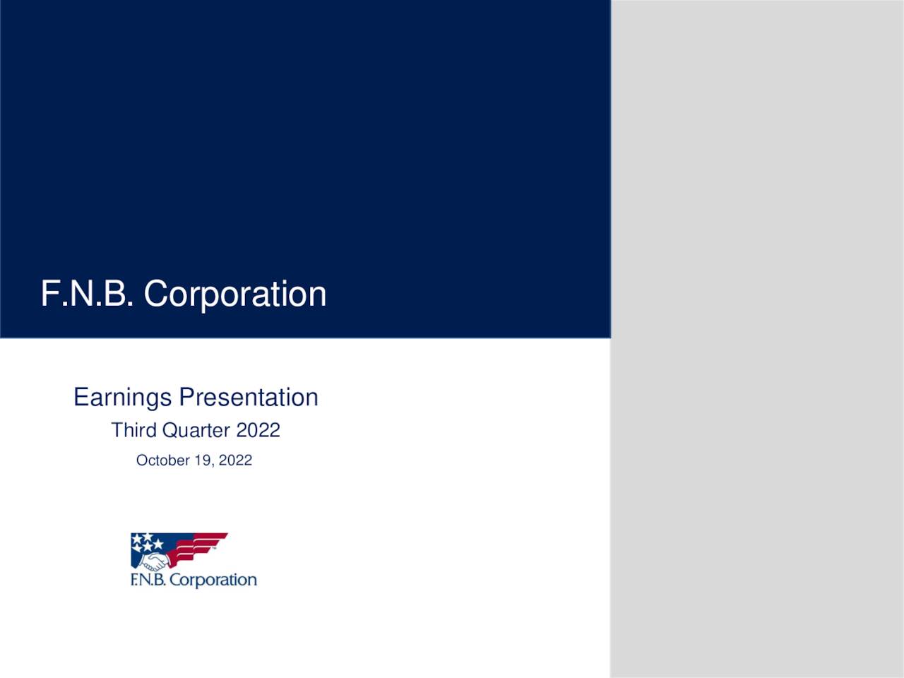 F.N.B. Corporation 2022 Q3 - Results - Earnings Call Presentation (NYSE ...