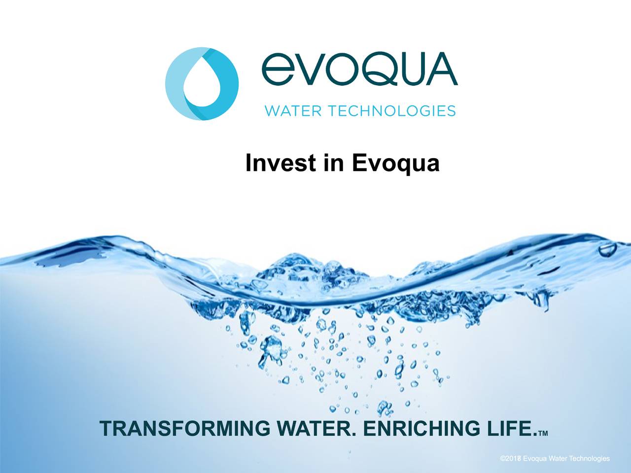 Evoqua Water (AQUA) Tewksbury Investor Event Slideshow (NYSEAQUA
