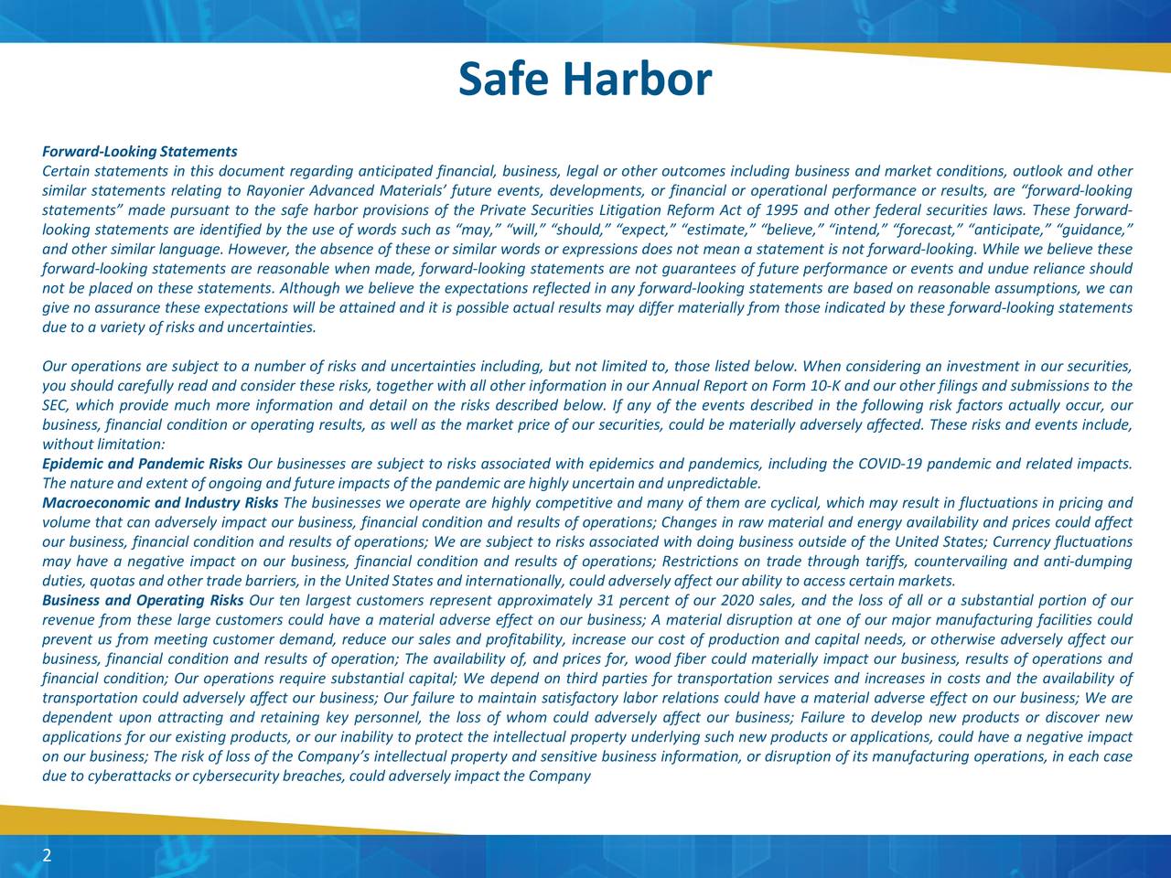 Safe Harbor
