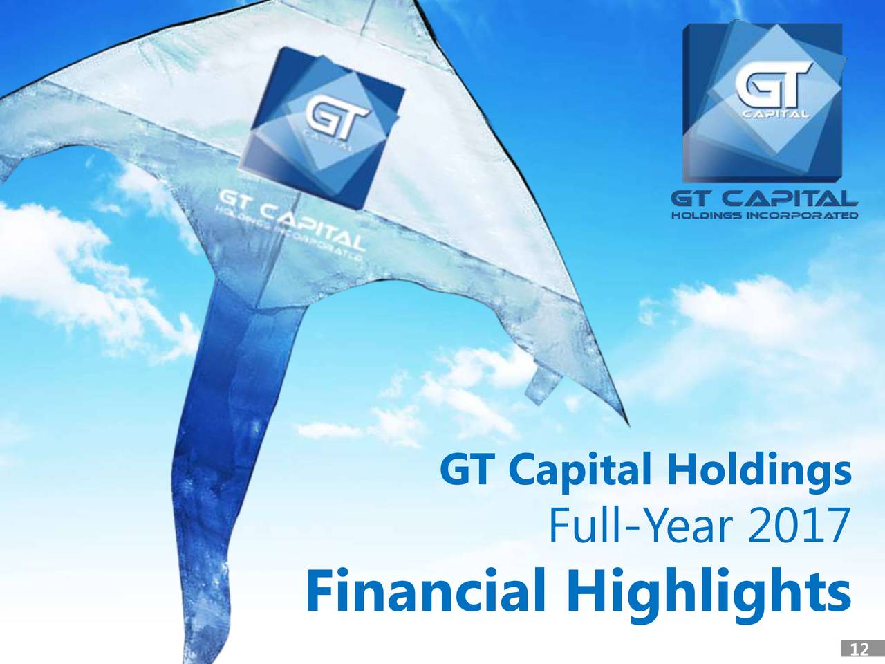 GT Capital Holdings Inc. ADR 2017 Q4 Results Earnings Call Slides