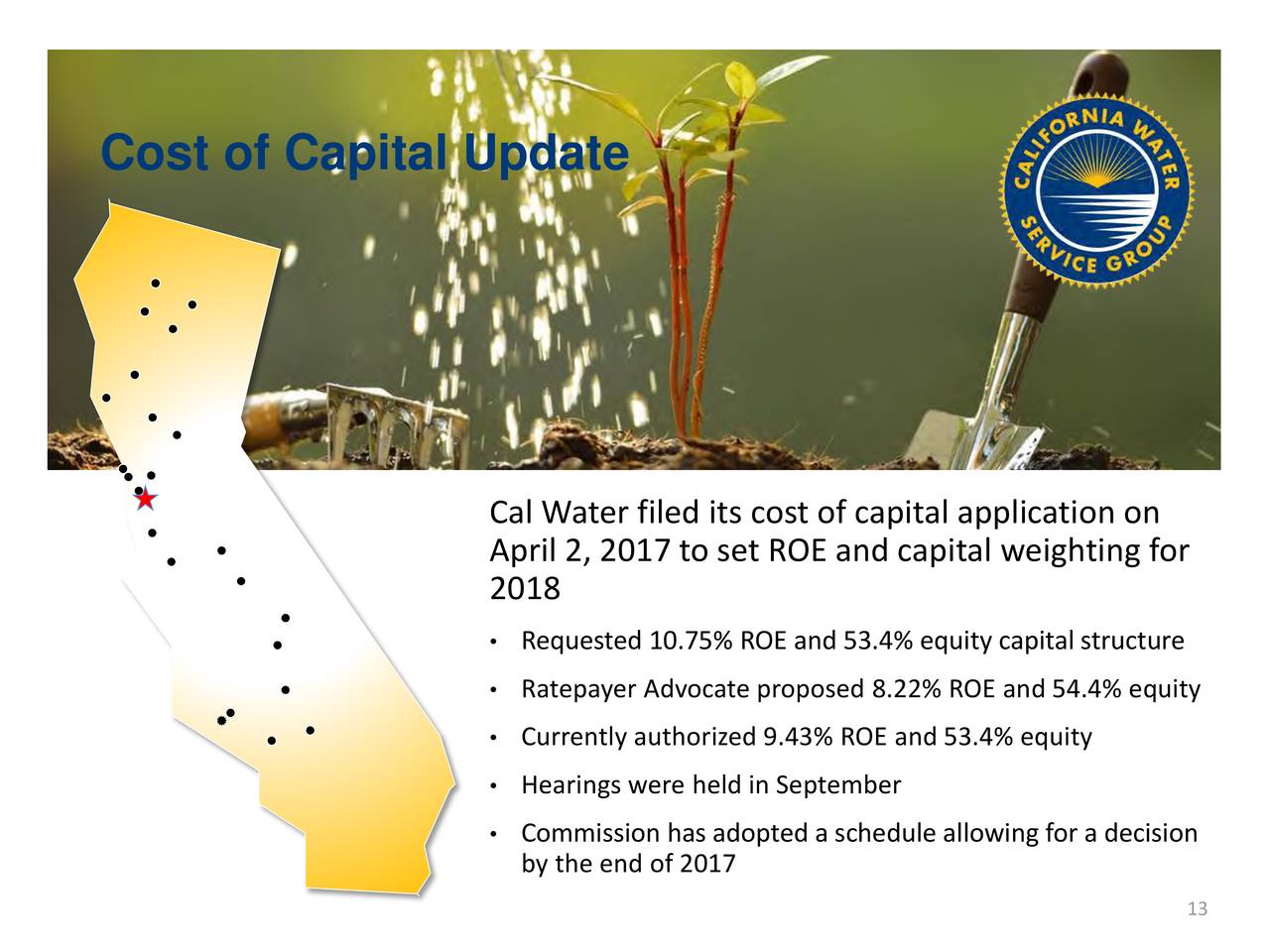 California Water Service Group 2017 Q3 Results Earnings Call Slides