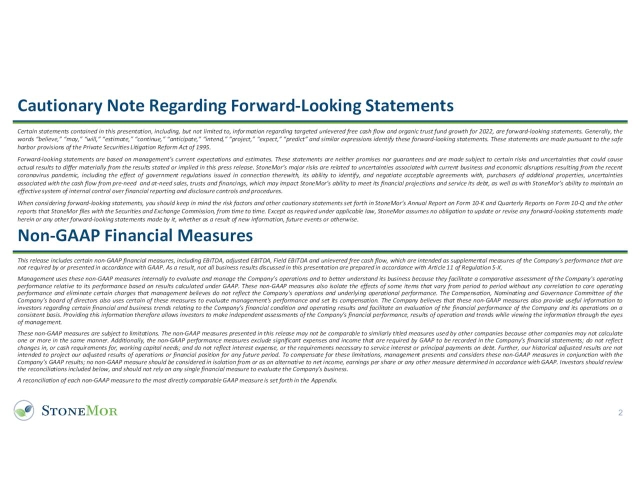 StoneMor Inc. 2022 Q1 - Results - Earnings Call Presentation (NYSE:STON ...