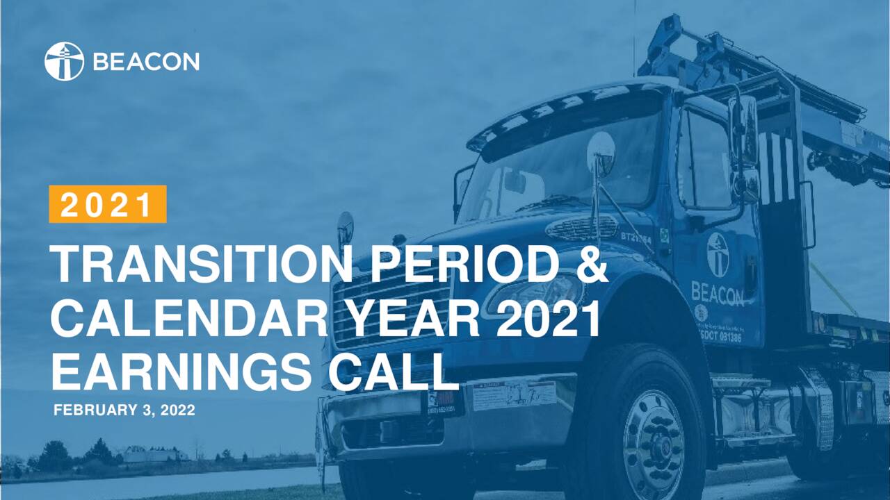 Beacon Roofing Supply, Inc. 2021 Q4 Results Earnings Call
