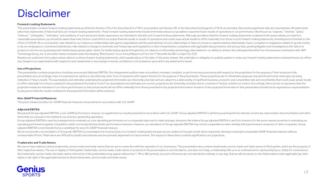 Genius Sports Limited 2021 Q4 Results Earnings Call Presentation