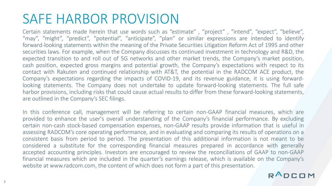 Ltd. 2020 Q3 Results Earnings Call Presentation (NASDAQRDCM