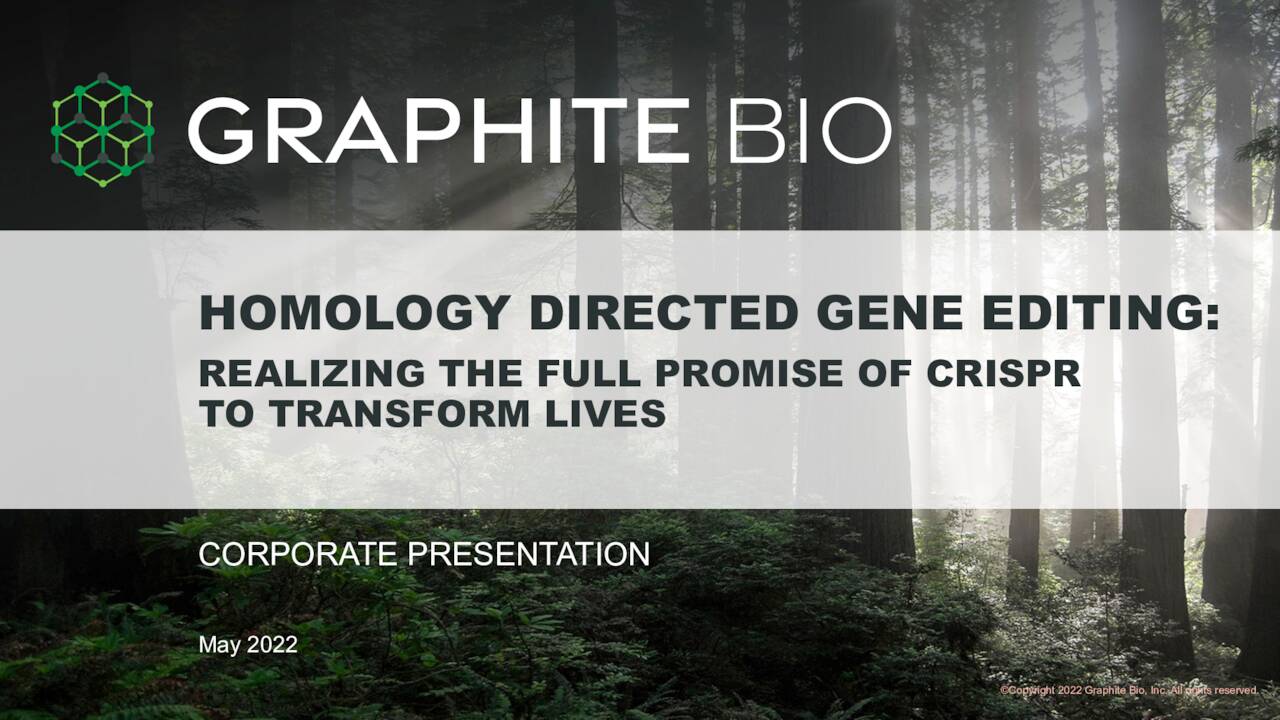 Graphite Bio (GRPH) Investor Presentation Slideshow (NASDAQLENZ