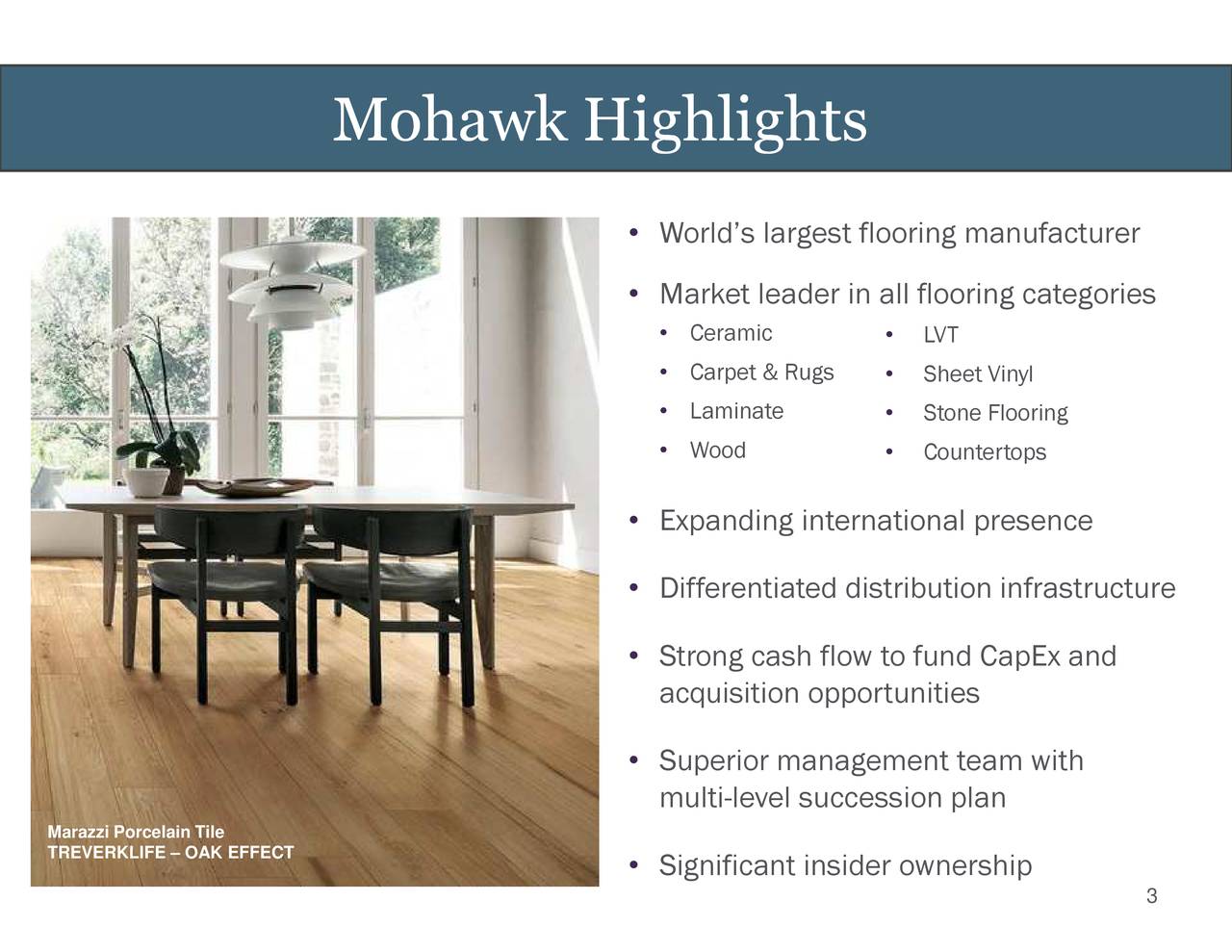 Mohawk Industries Inc. 2018 Q2 Results Earnings Call Slides (NYSE