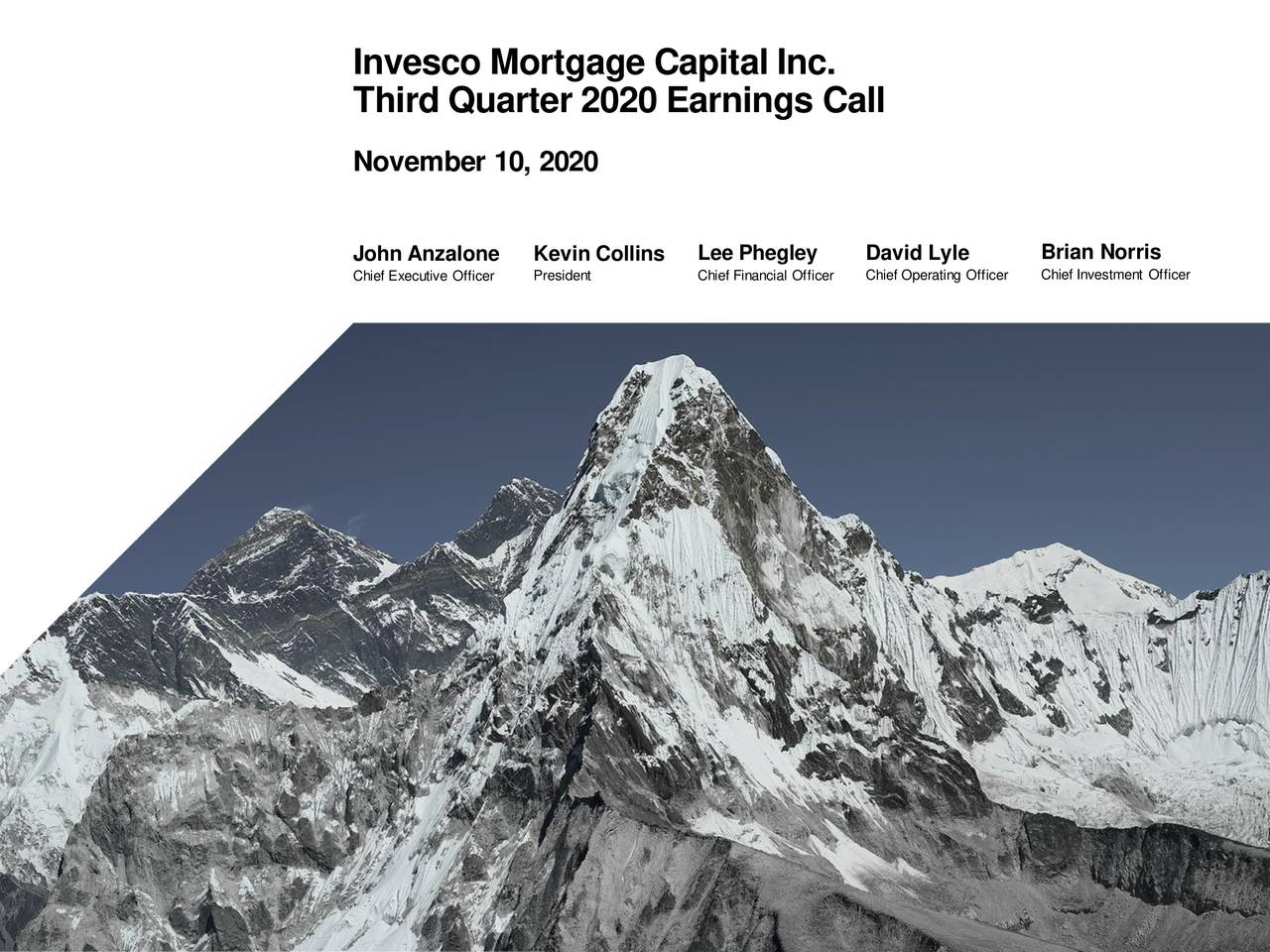 Invesco Mortgage Capital Inc. 2020 Q3 Results Earnings Call