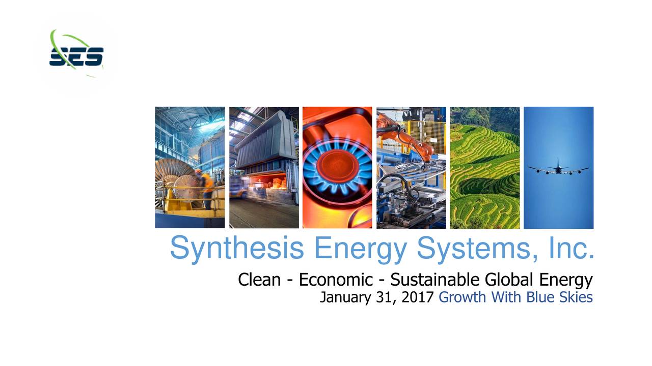 Synthesis Energy Systems (SYMX) Presents At Sustainable Global Energy