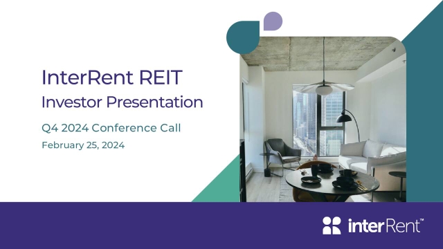 InterRent Real Estate Investment Trust 2024 Q4 - Results - Earnings ...