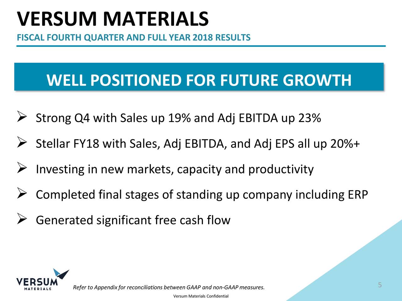 Versum Materials 2018 Q4 Results Earnings Call Slides (NYSEVSM