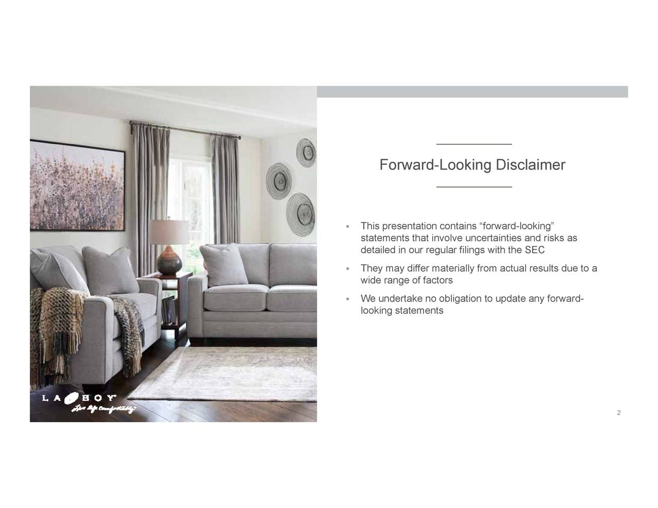 LaZBoy Incorporated 2019 Q3 Results Earnings Call Slides (NYSE