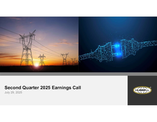 Hubbell Incorporated 2025 Q2 - Results - Earnings Call Presentation ...