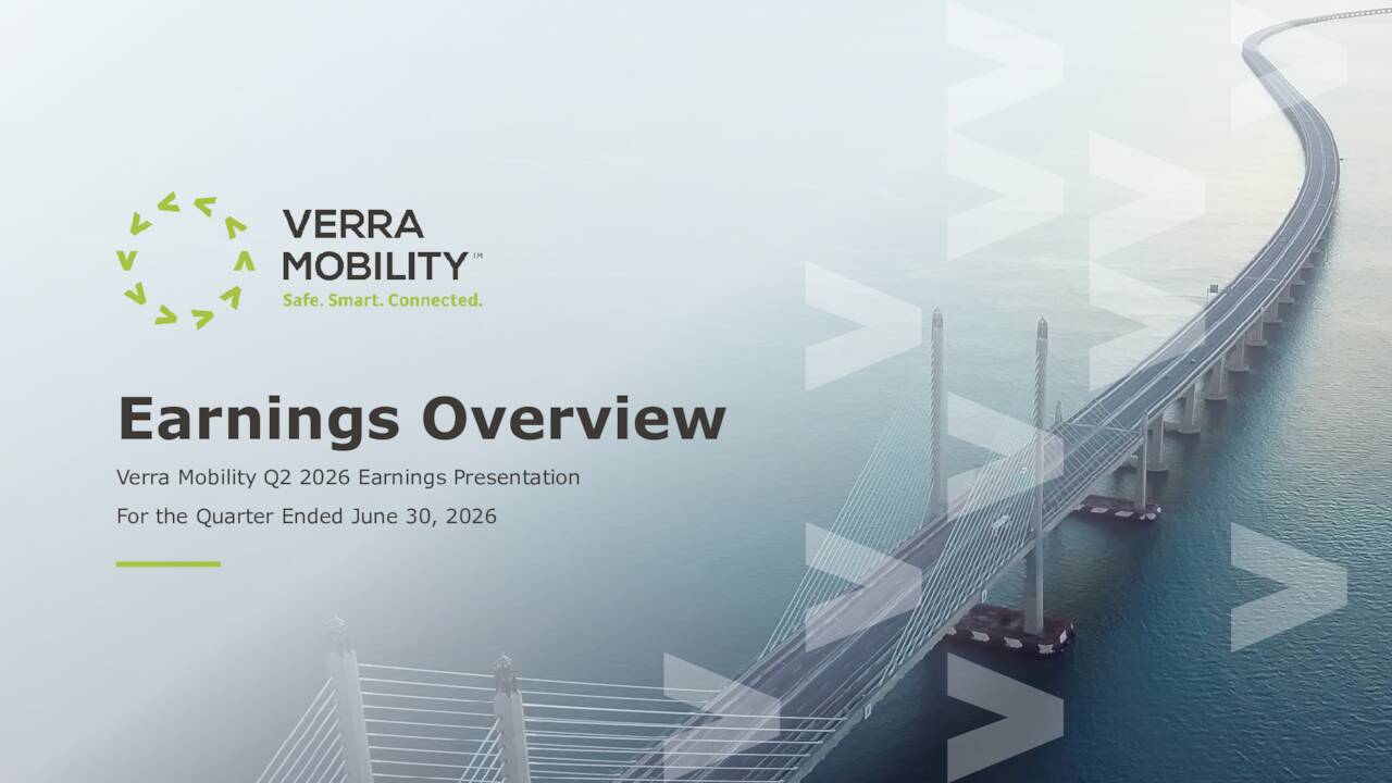Verra Mobility Corporation 2026 Q2 - Results - Earnings Call ...